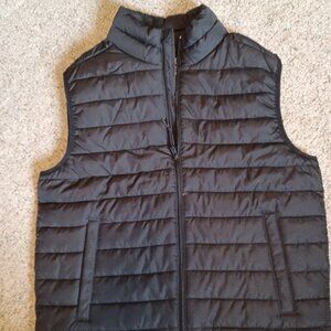 Mens Black Puffer Vest